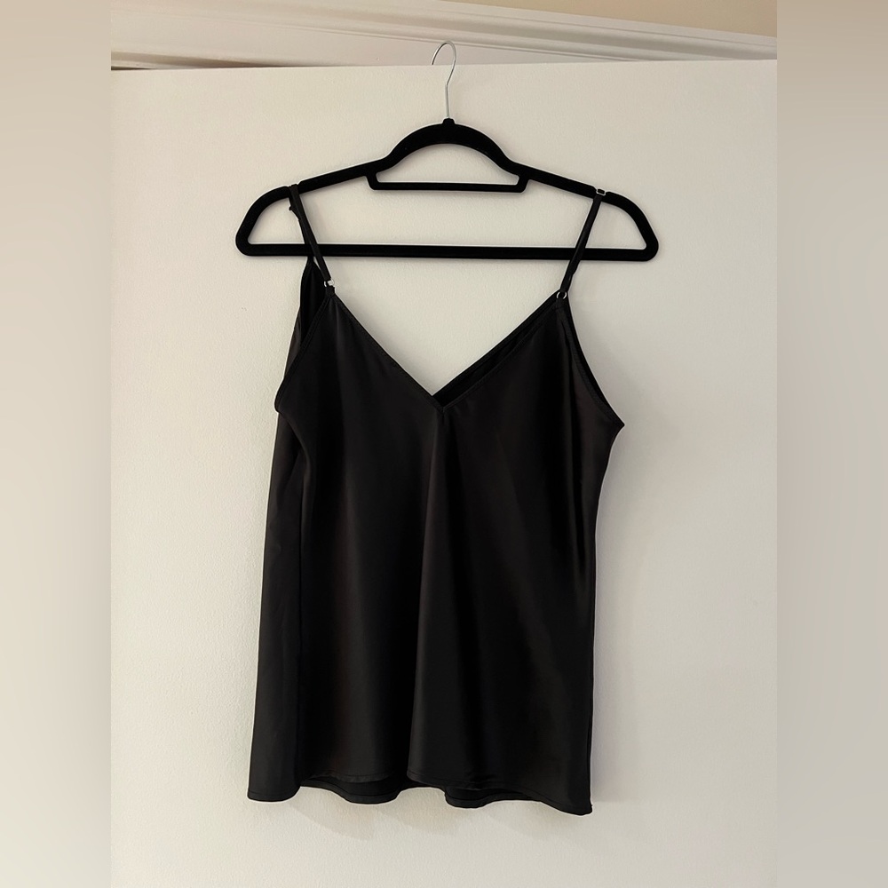 Zara Black Camisole Top. Size Medium. 94% Polyester, 6% Elastane.